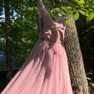 BHLDN Fleur dress - rose quartz